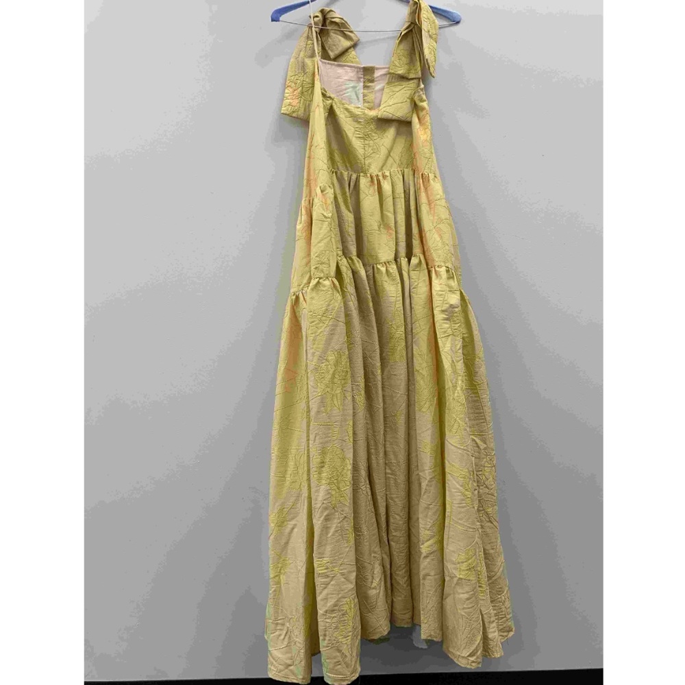 NEW Tuckernuck x Sister Jane Floral Square Neck Tiered Bow Shoulders Maxi Dress - Picture 8 of 13